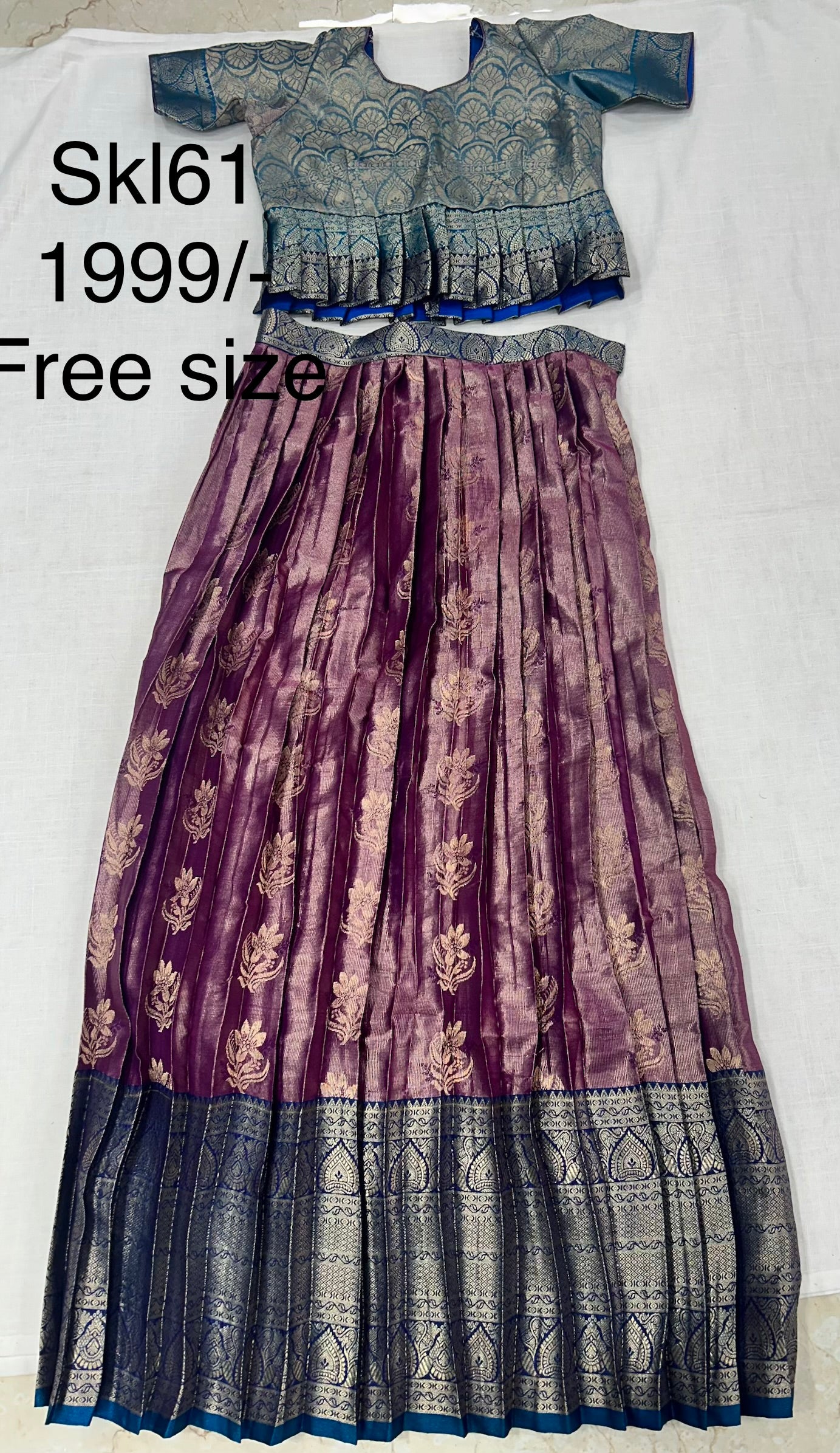 Kid’s lehenga Stitched