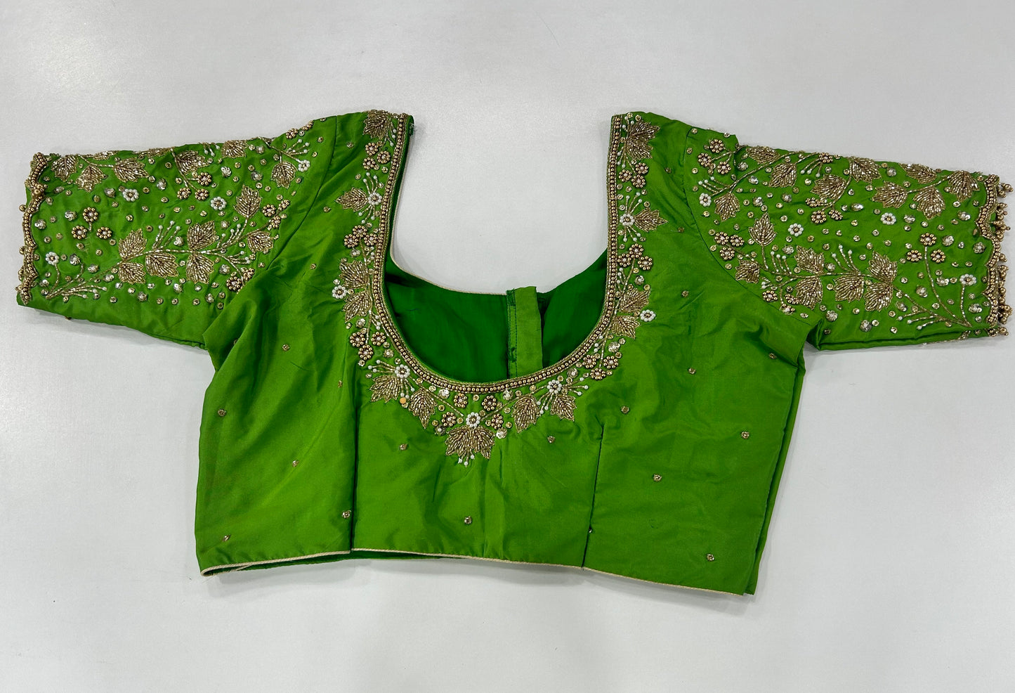 Readymade  Maggam work blouse - Green