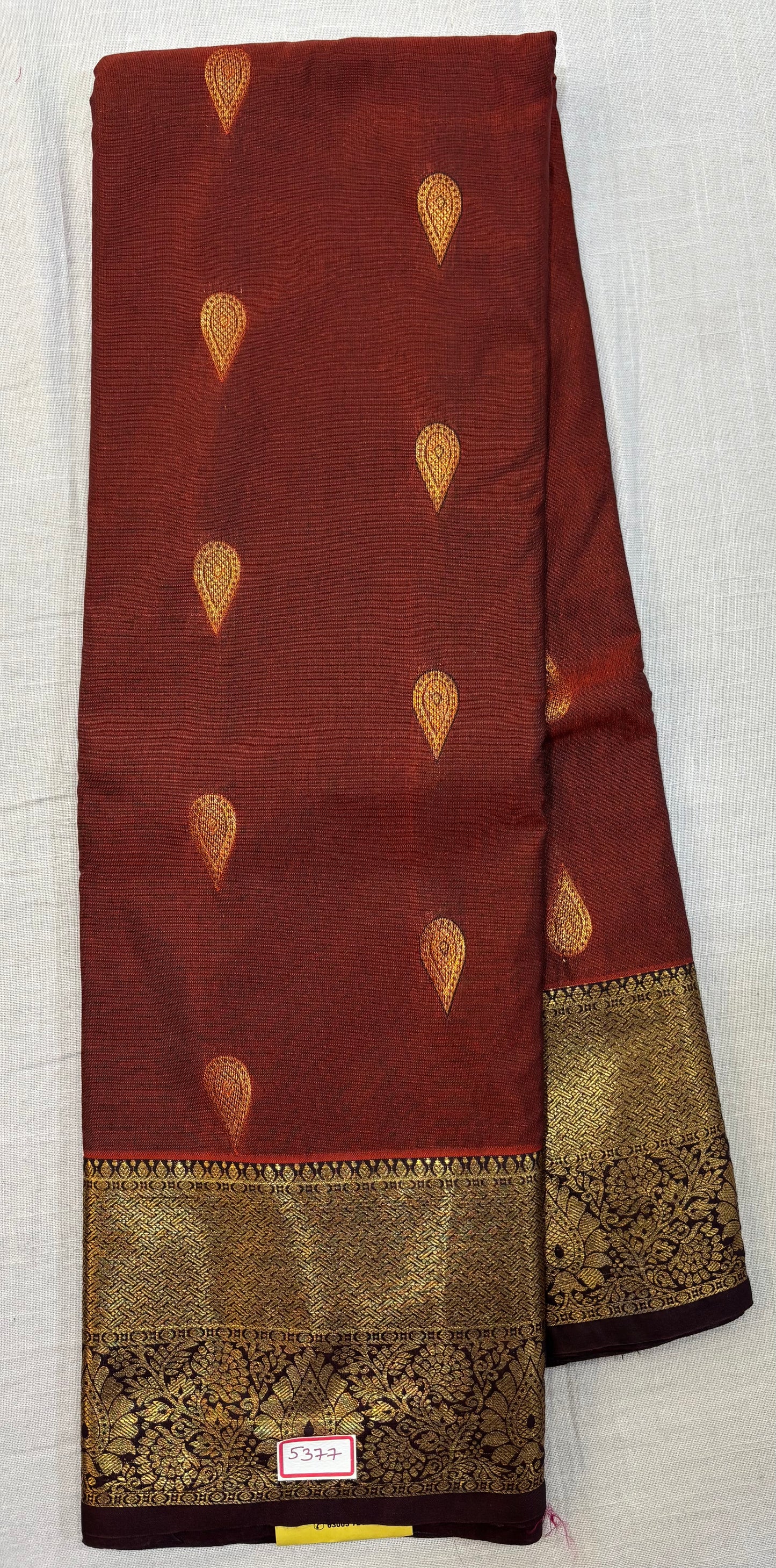 Rust Orange Saree