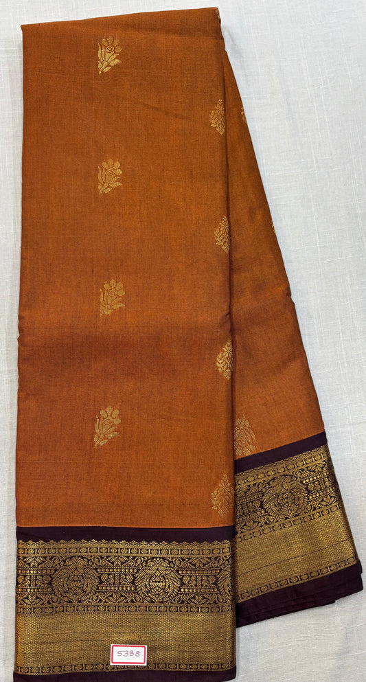 Rust Orange Saree