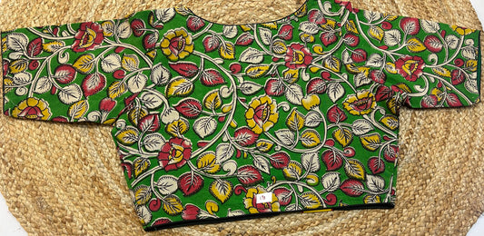 Kalamkari ReadyMade High Neck Blouse