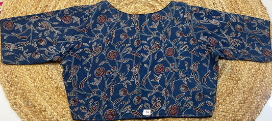 Kalamkari ReadyMade High Neck Blouse