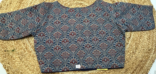 Kalamkari ReadyMade High Neck Blouse