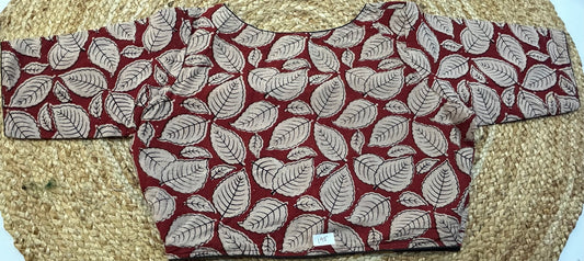 Kalamkari ReadyMade High Neck Blouse