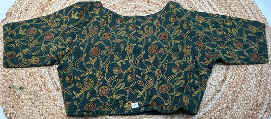Kalamkari ReadyMade High Neck Blouse