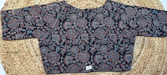 Kalamkari ReadyMade High Neck Blouse