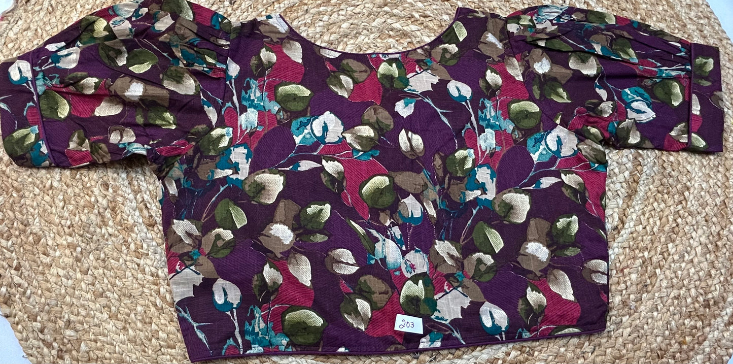 Fancy ReadyMade High Neck Blouse