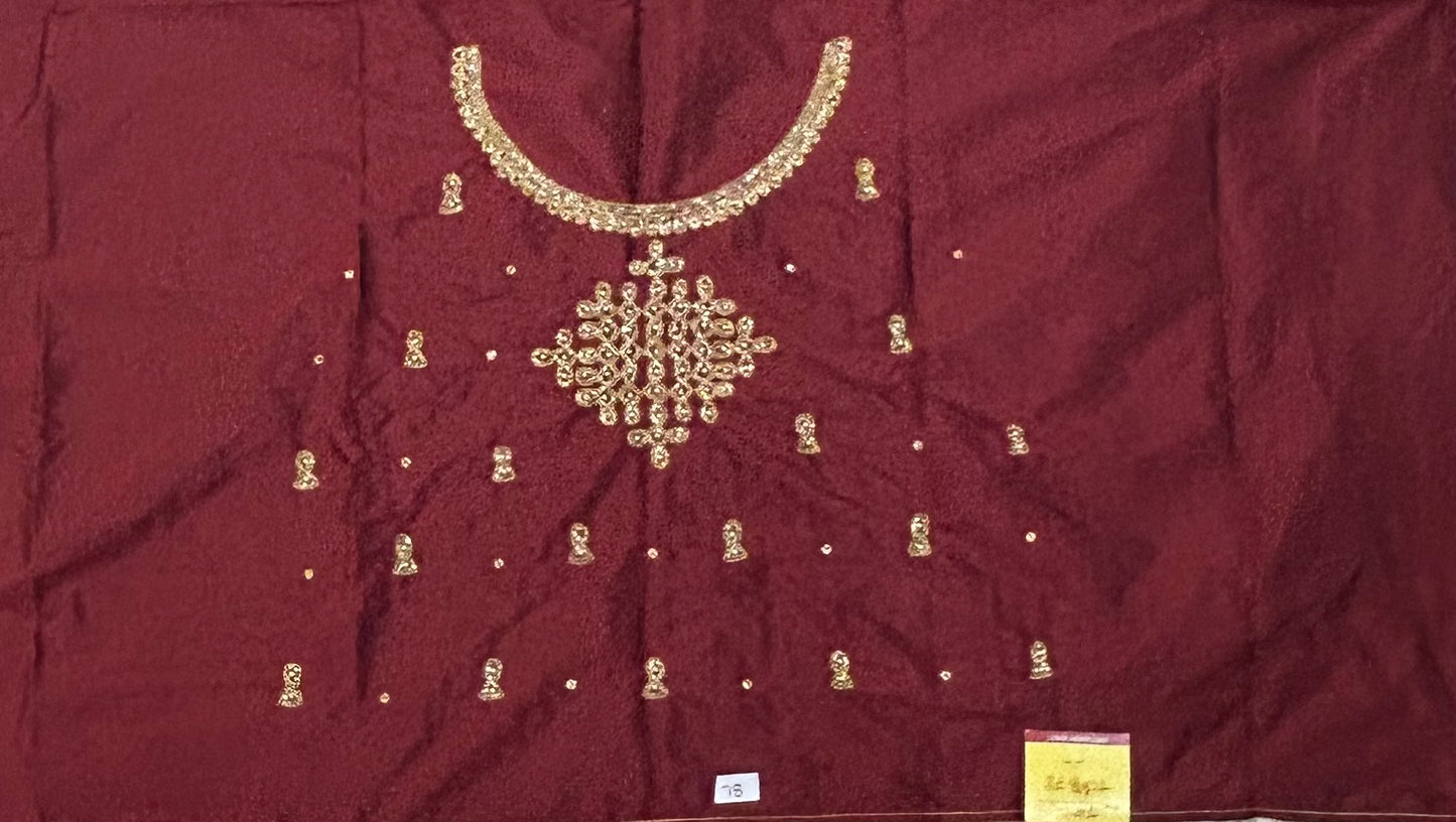 Bridal Kolam Design Maggam work Blouse