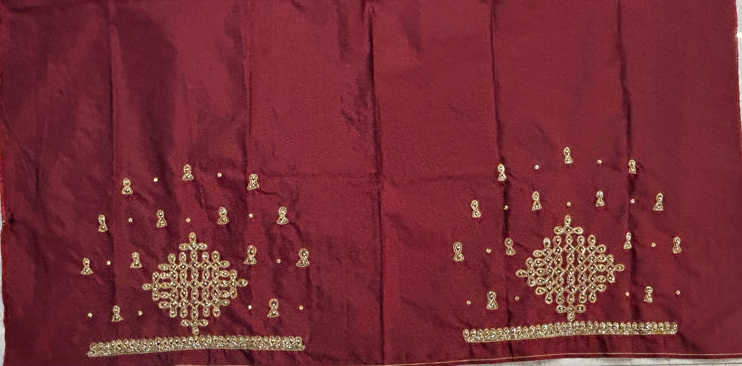 Bridal Kolam Design Maggam work Blouse
