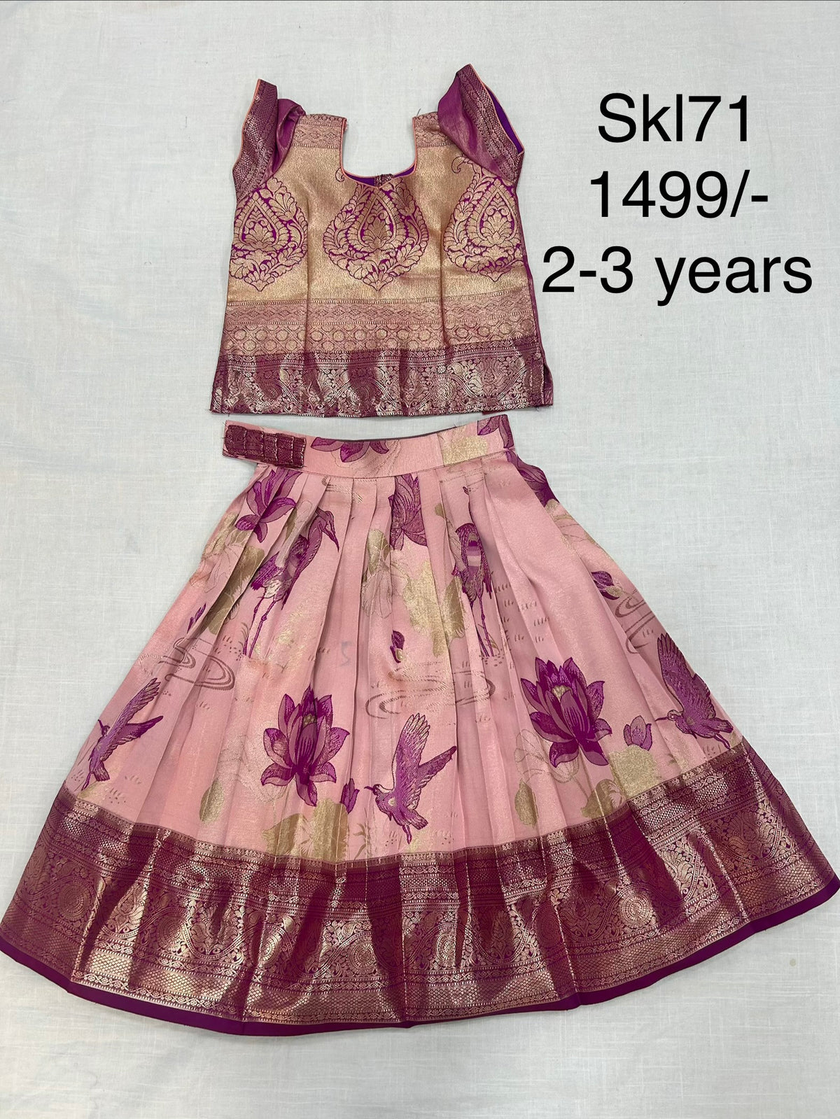 Kid’s lehenga Stitched