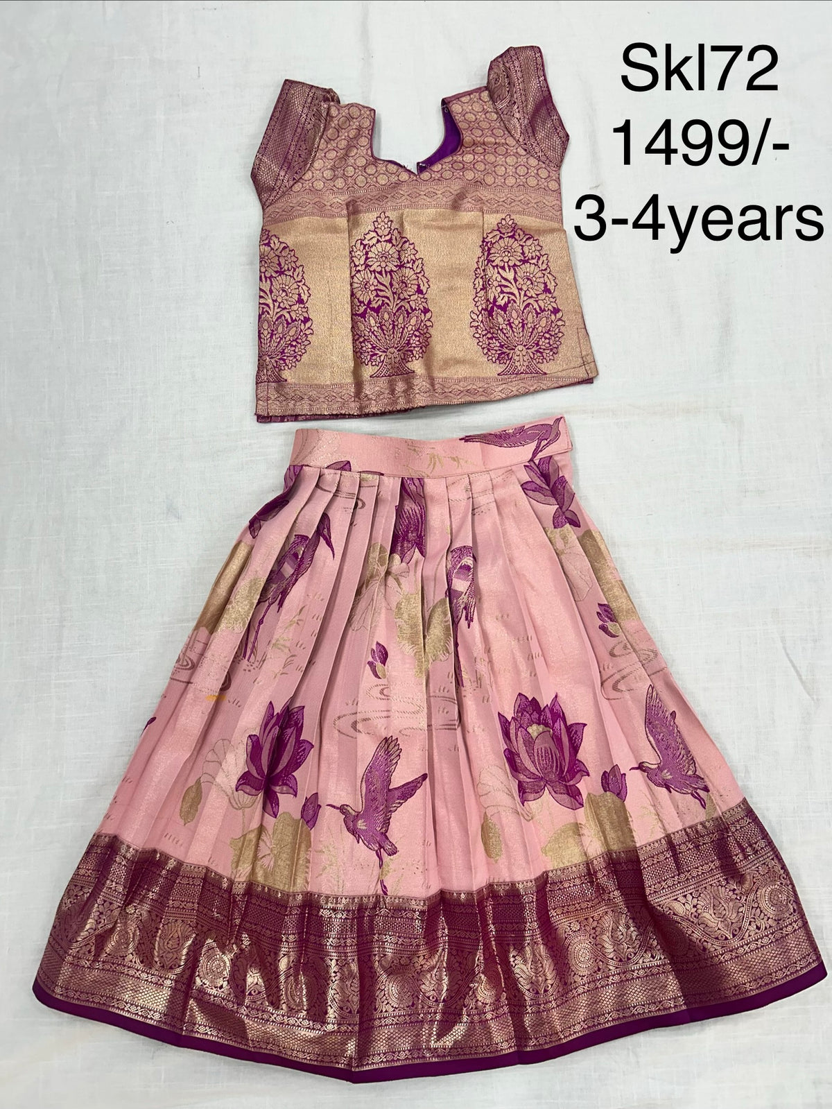 Kid’s lehenga Stitched