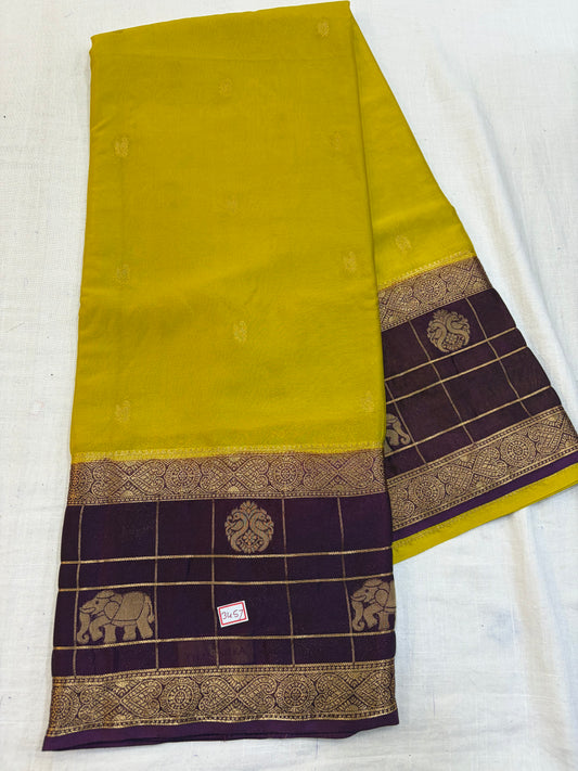 Mysore Crepe Gap borders Rich Pallu