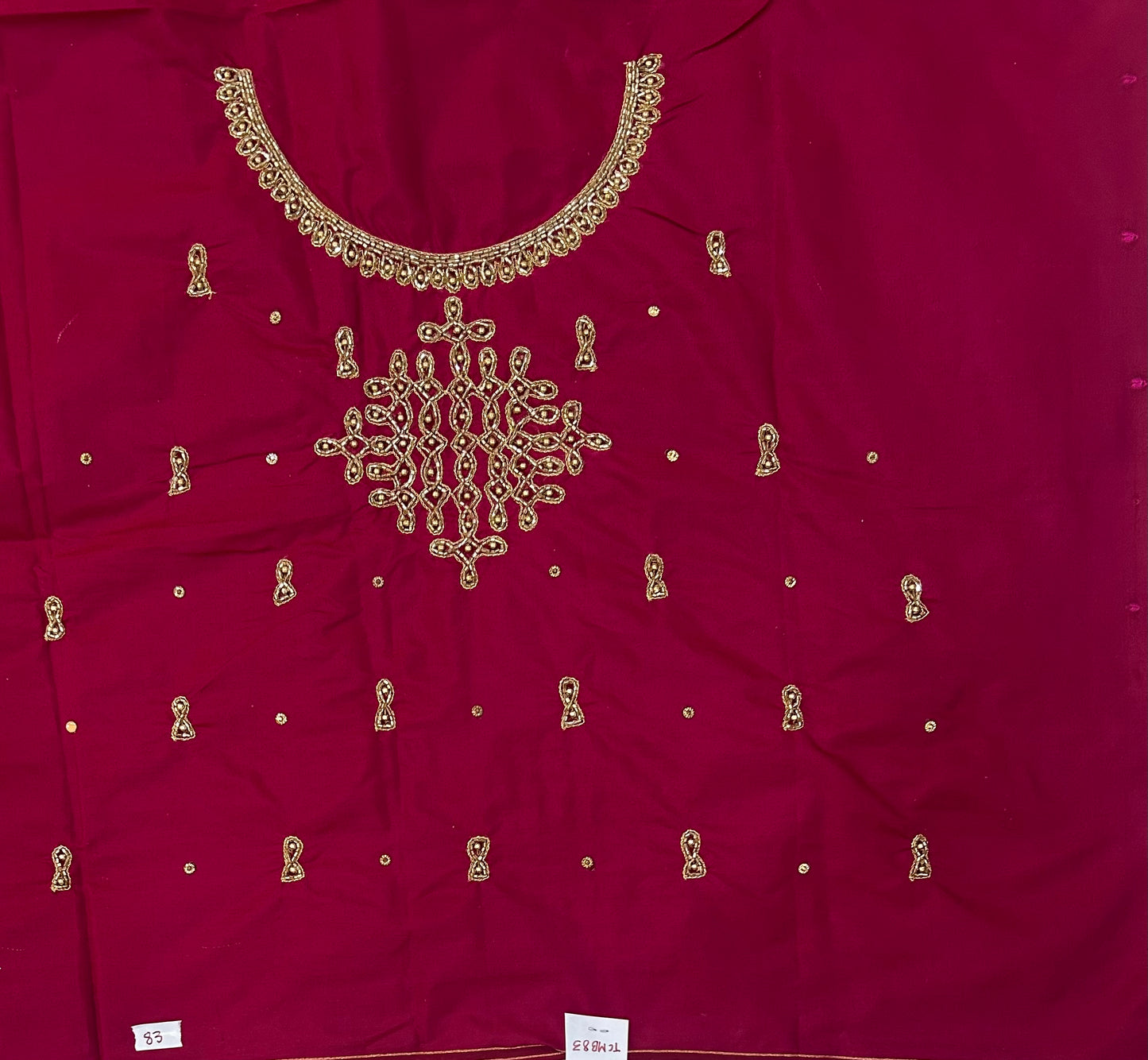 Bridal Kolam Design Maggam work Blouse