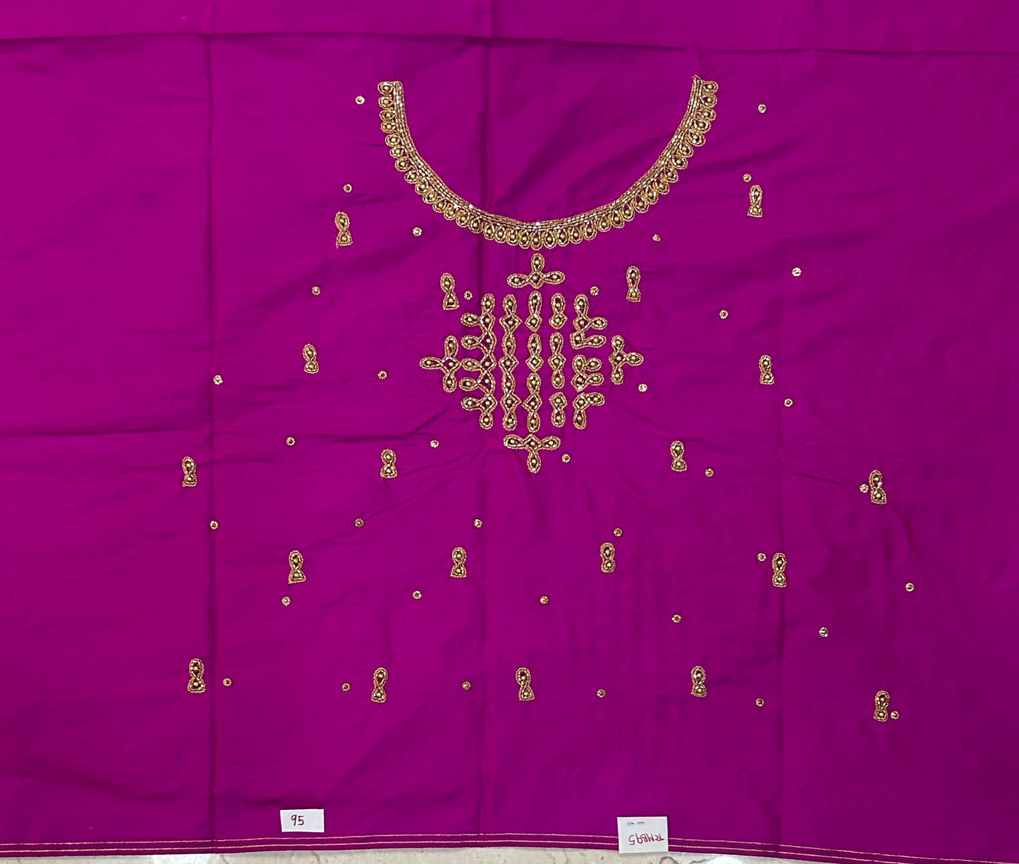 Bridal Kolam Design Maggam work Blouse