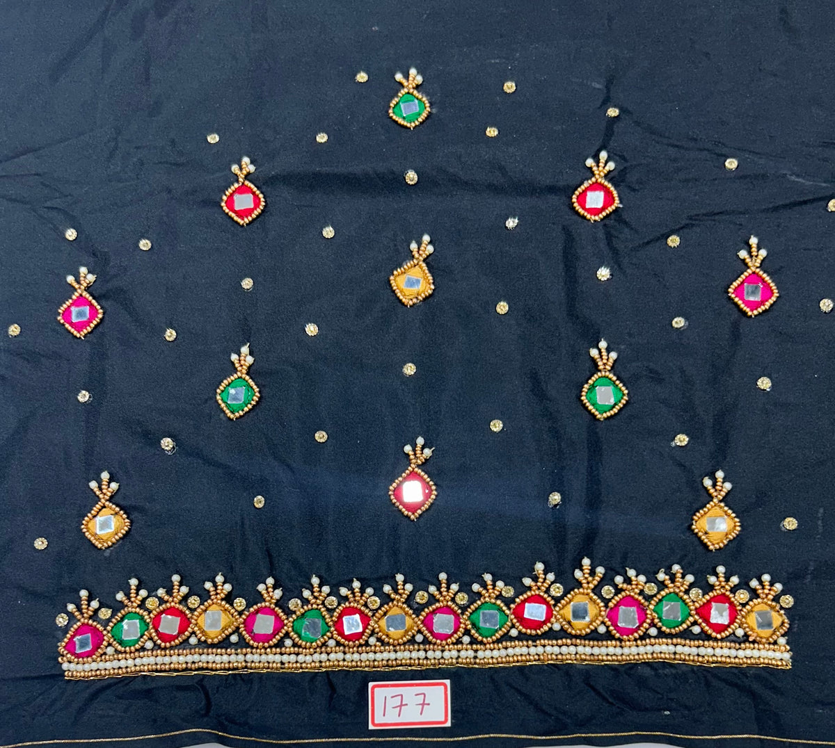 Mirror work blouse Piece