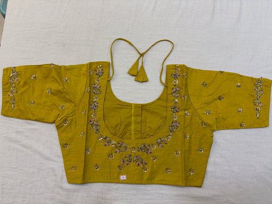 Raw Silk Maggam work blouses