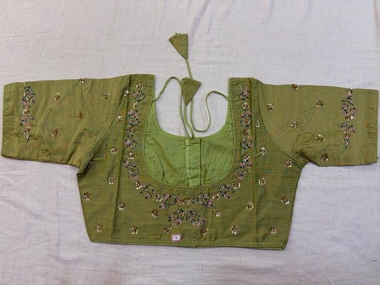 Raw Silk Maggam work blouses