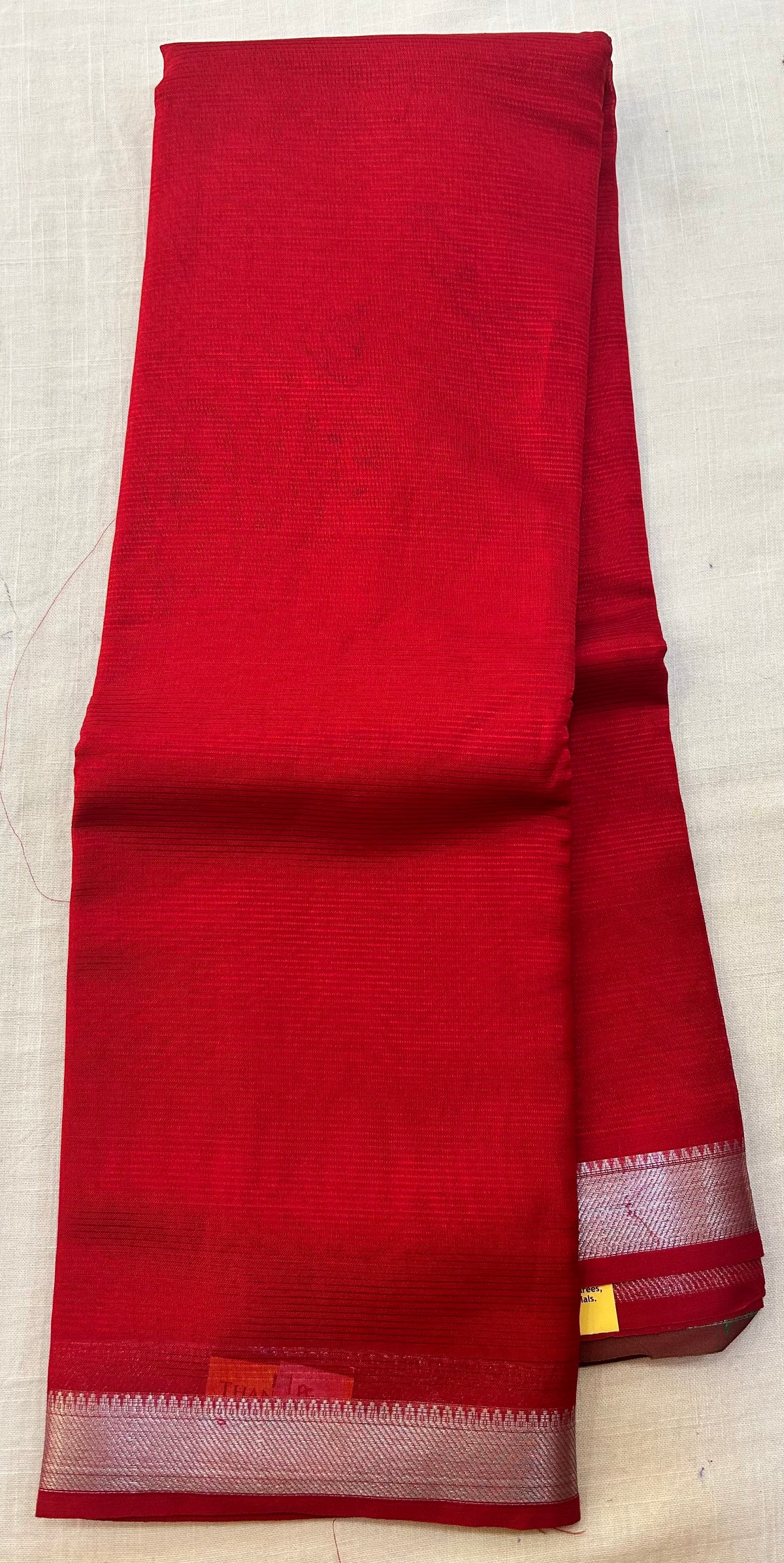 Mangalgiri Silk small border Saree