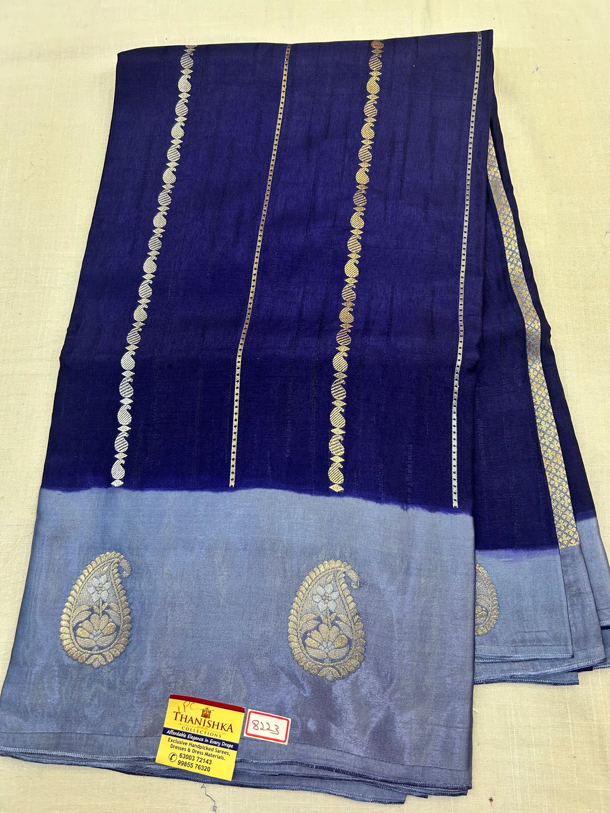 Banaras HO satin Border saree