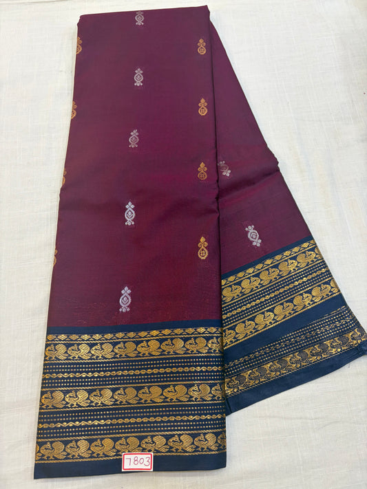Vintage  Semi Gadwal Sico Sarees