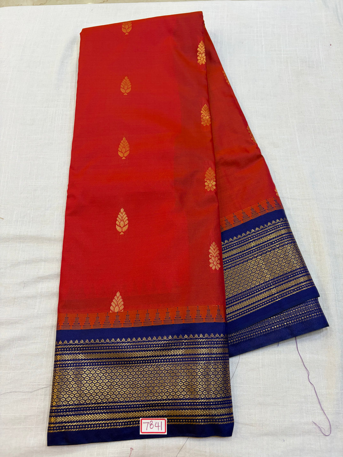 Semi Gadwal Silk Small Border