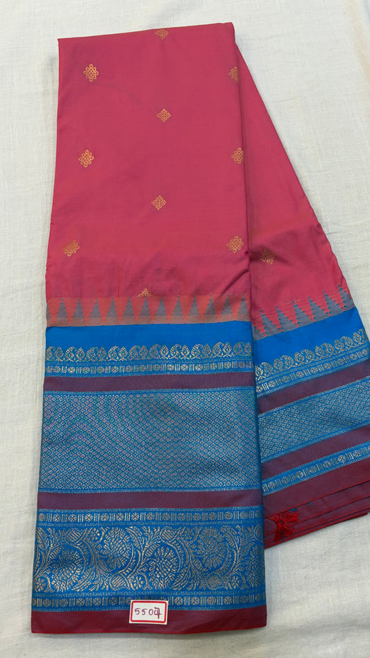 Semi Gadwal Silk Saree