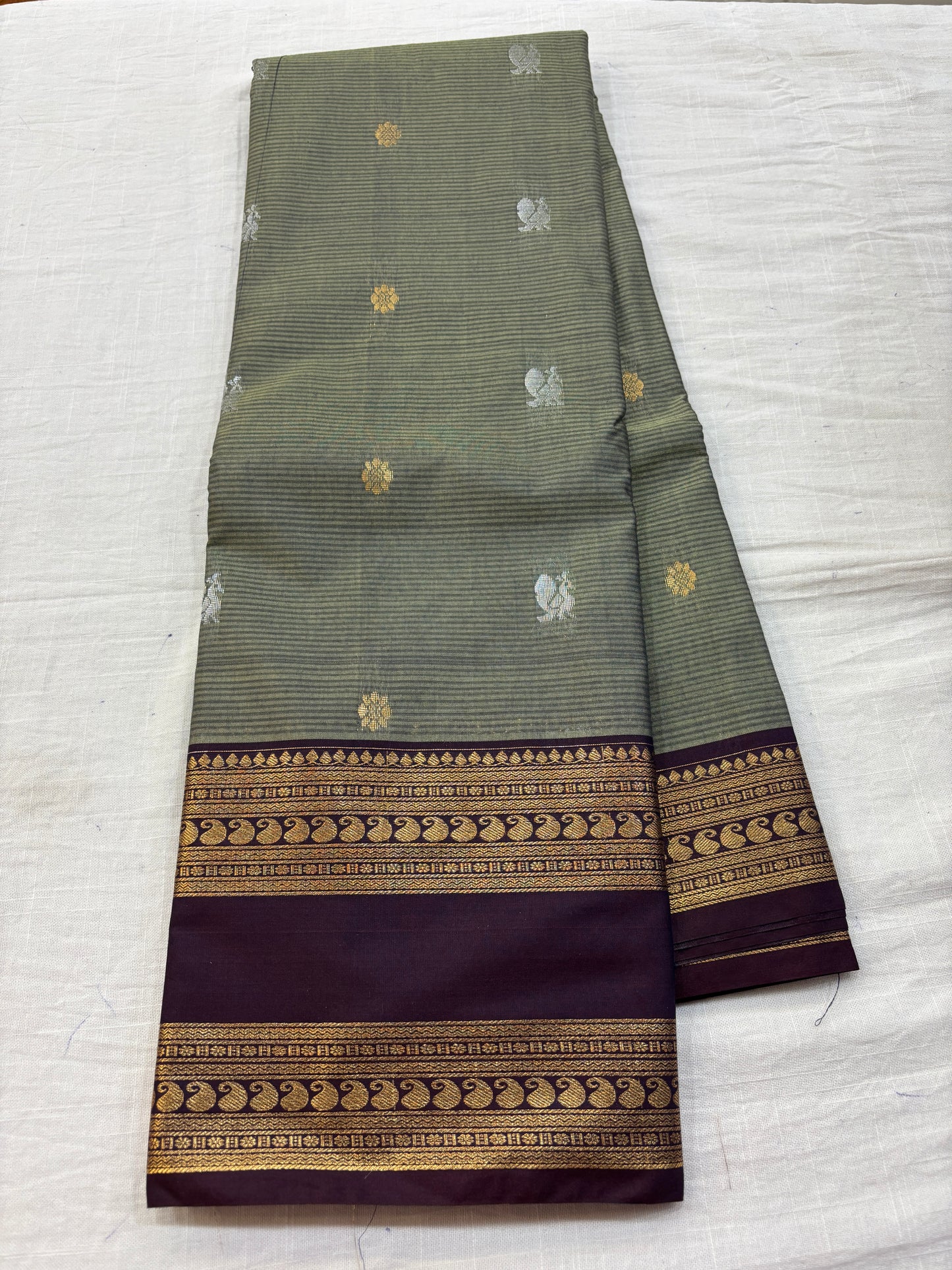 Semi Gadwal Gadwal Sico Vintage saree-20