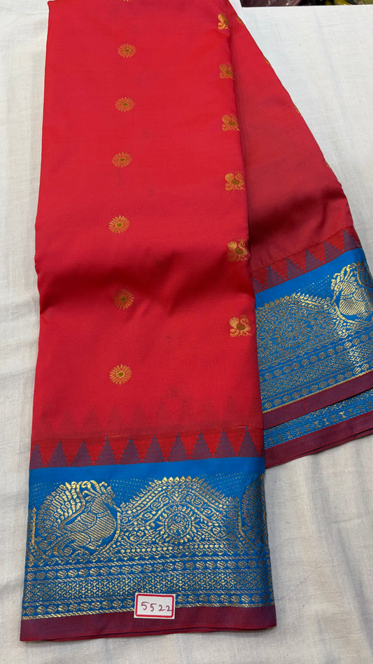 Semi Gadwal Silk Saree