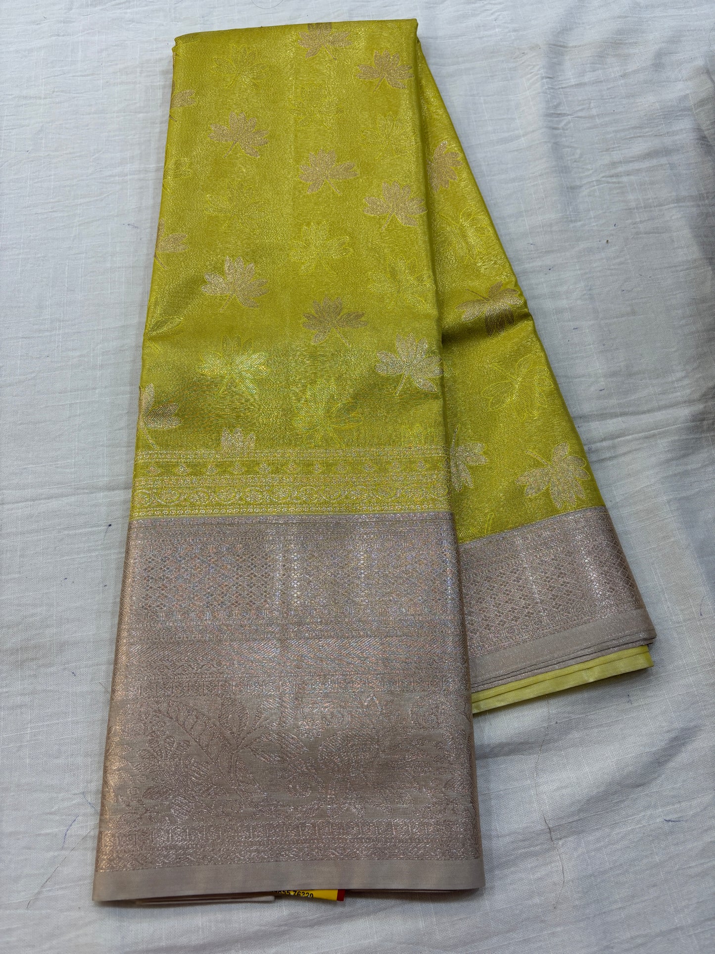 Semi Kanchi Gold Tissue saree