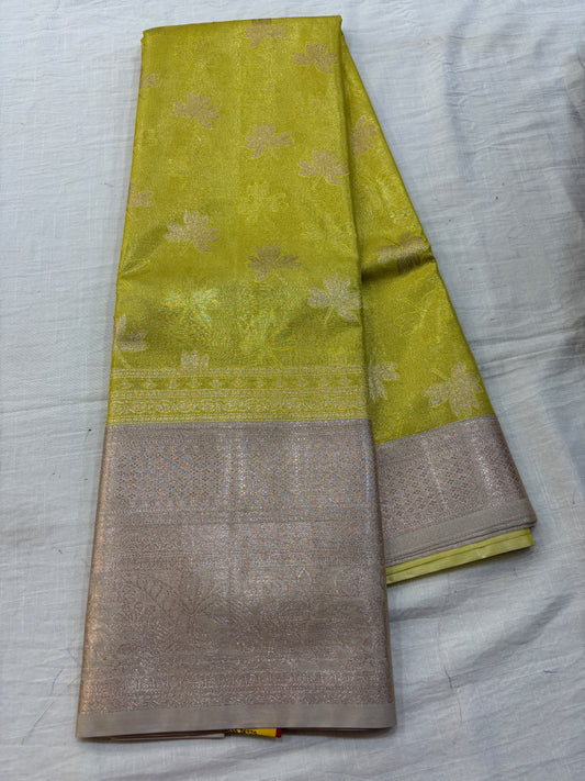Semi Kanchi Gold Tissue saree