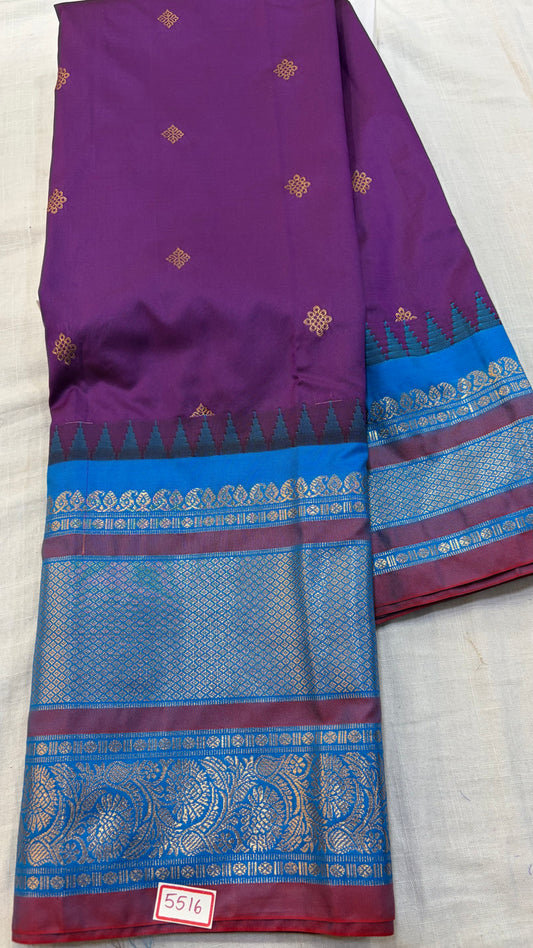 Semi Gadwal Silk Saree