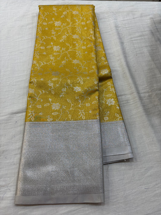 Semi Kanchi Gold Tissue saree