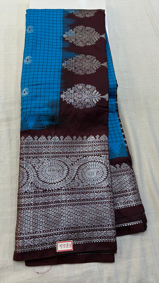 Semi Gadwal Handloom Saree