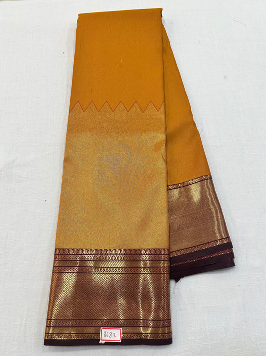Skirt Border Semi Kanchi Pattu Saree