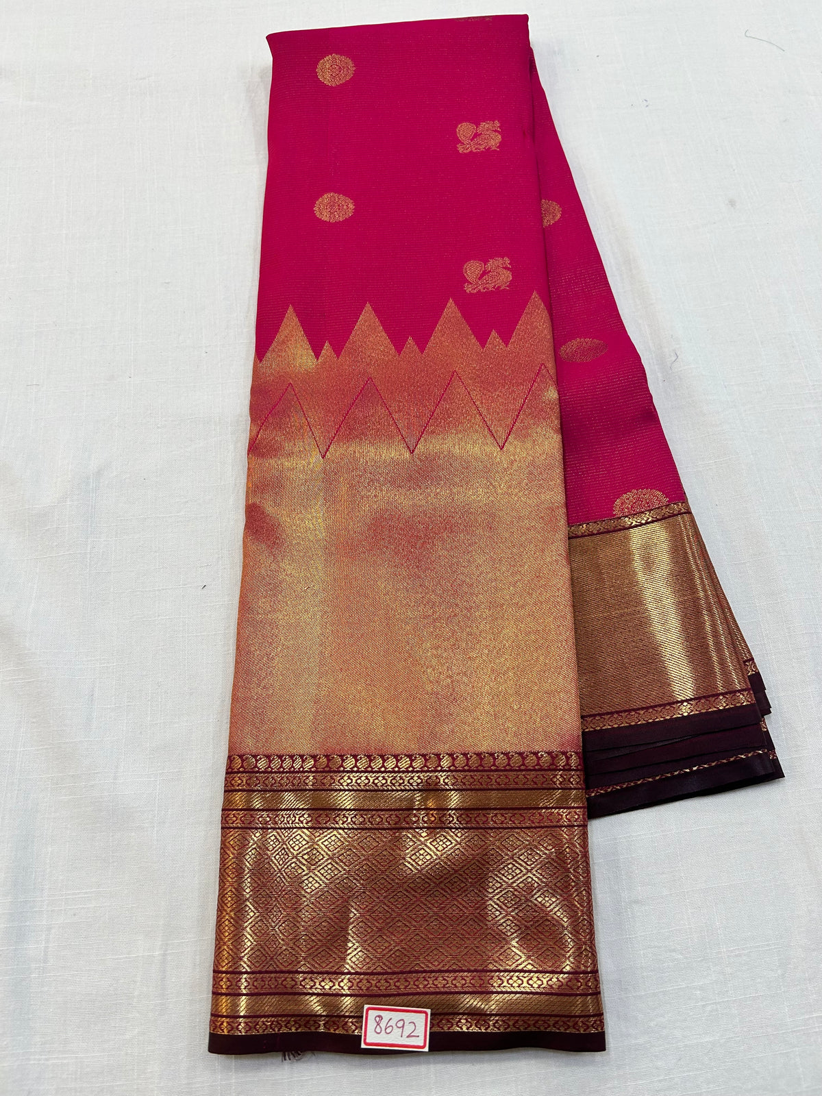 Skirt Border Semi Kanchi Pattu Saree