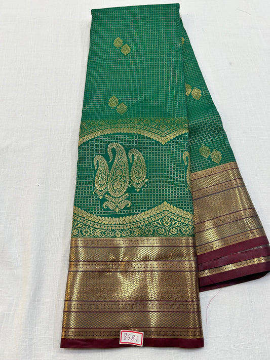 Skirt Border Semi Kanchi Pattu Saree