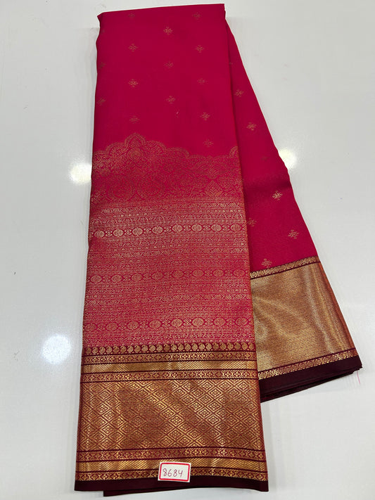 Skirt Border Semi Kanchi Pattu Saree