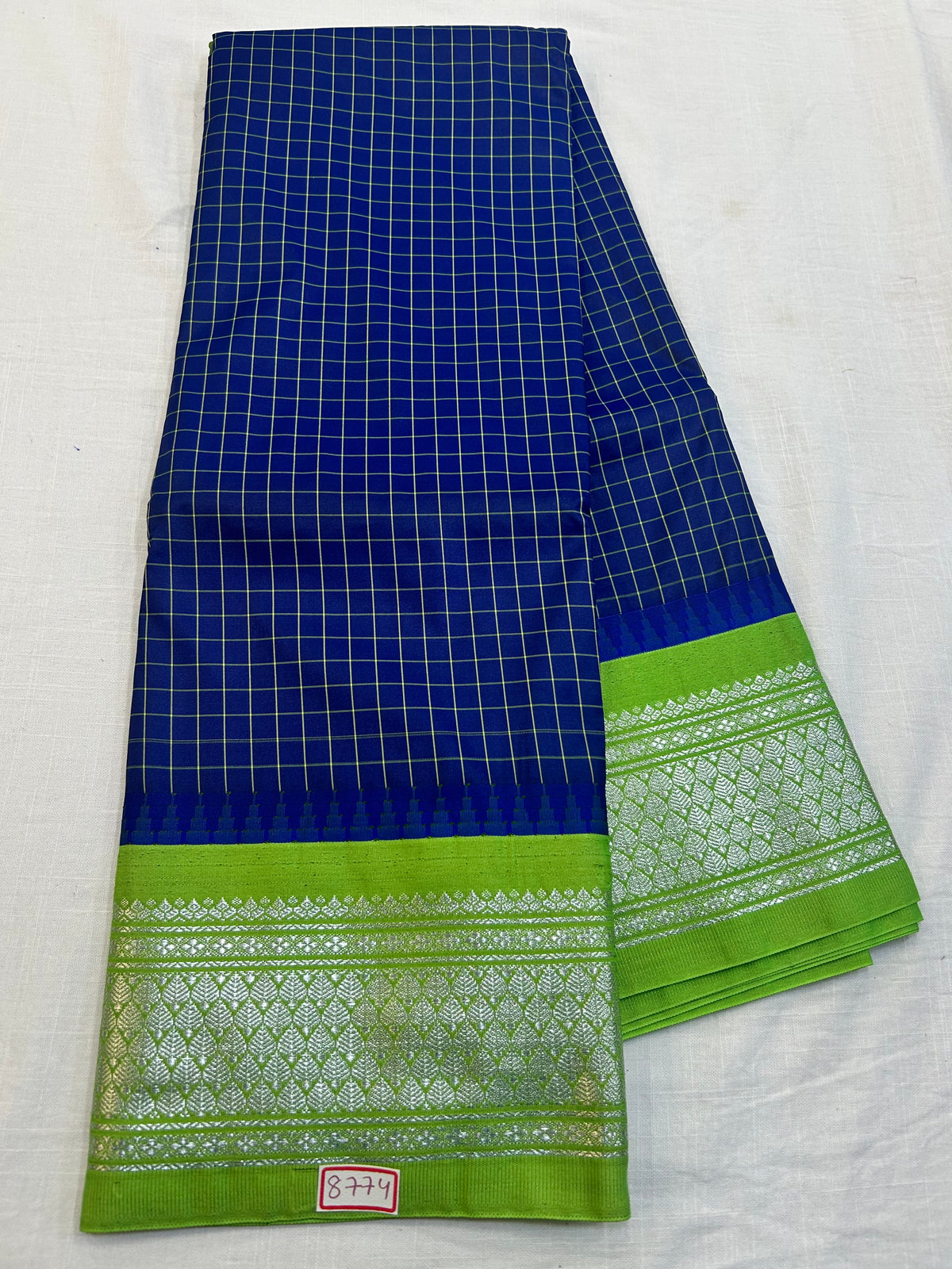 Semi Gadwal silk small Border