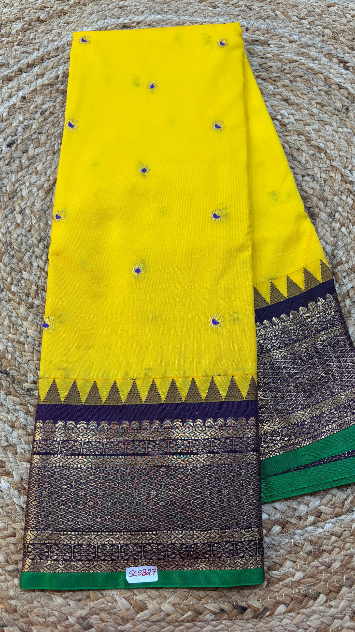 Semi Gadwal Silk Saree