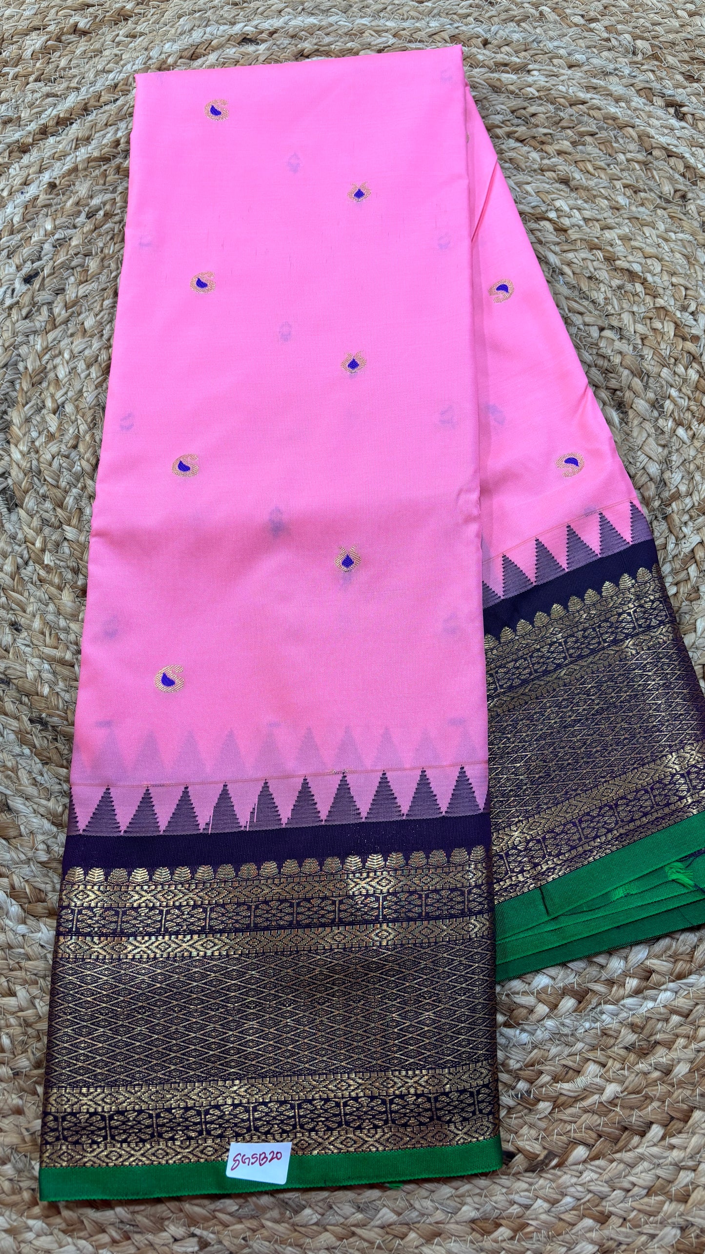 Semi Gadwal Silk Saree