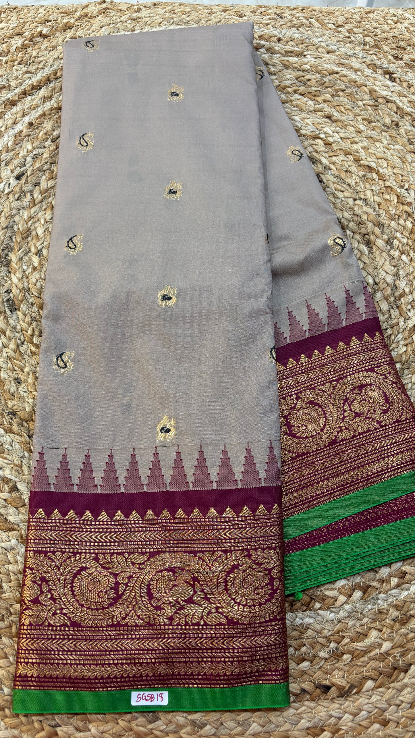 Semi Gadwal Silk Saree