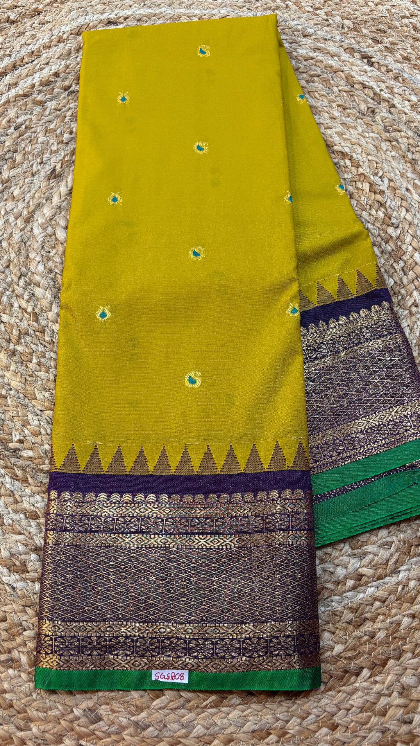 Semi Gadwal Silk Saree