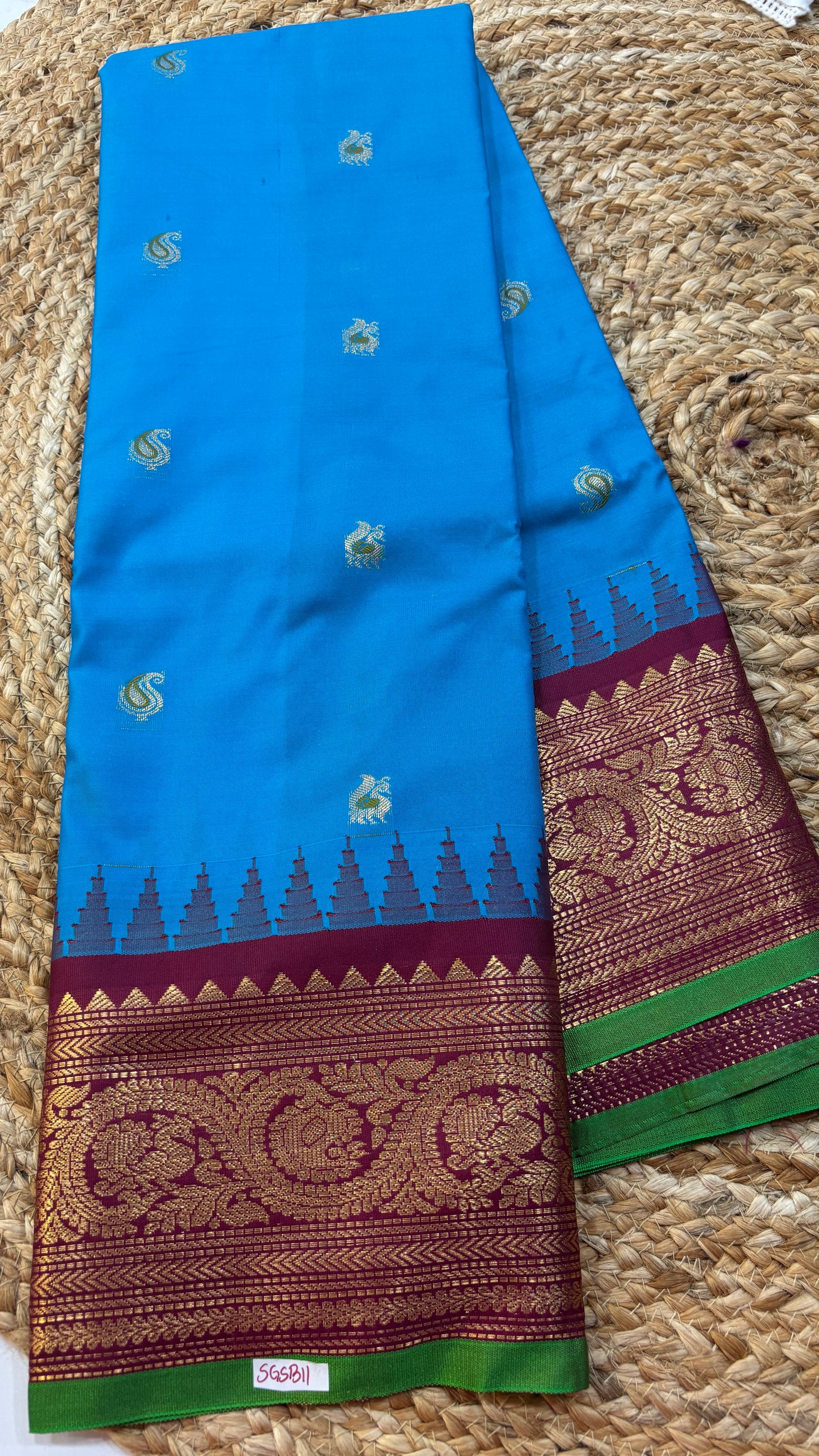 Semi Gadwal Silk Saree
