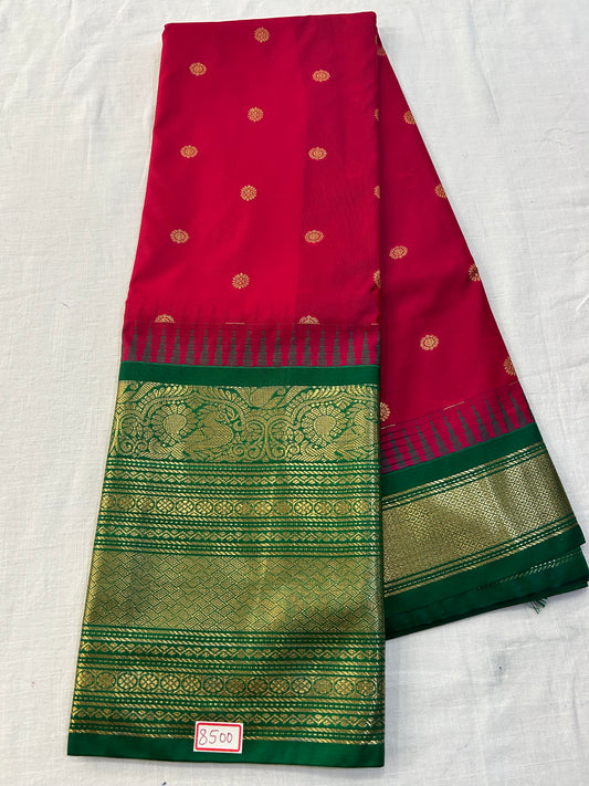 Semi Gadwal Silk Big Border saree