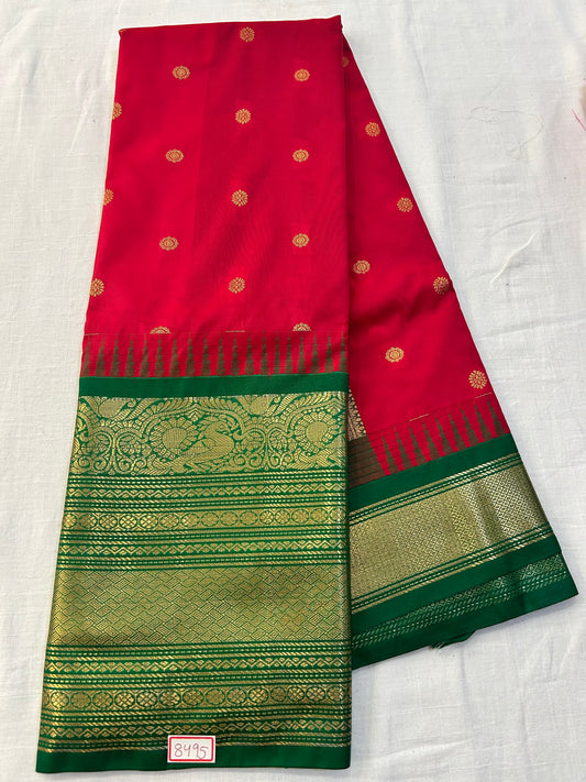 Semi Gadwal Silk Big Border saree