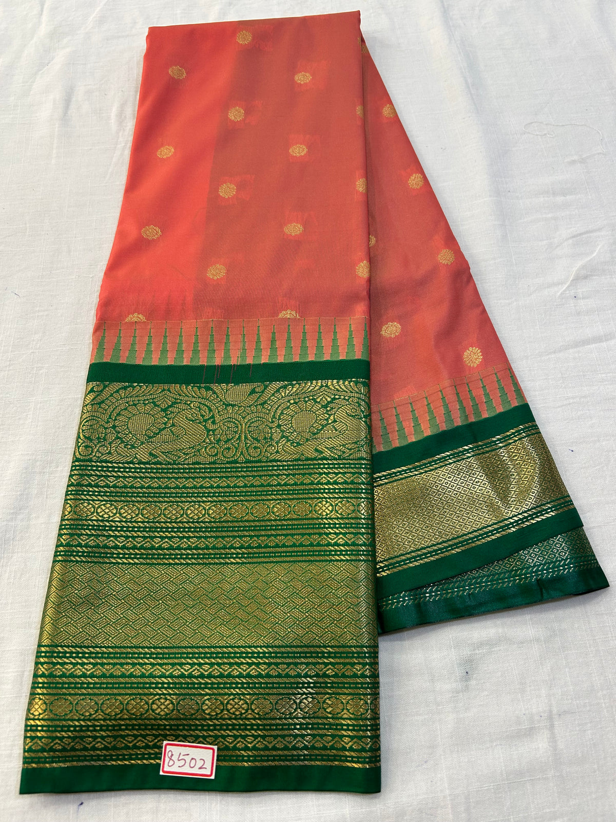 Semi Gadwal Silk Big Border saree