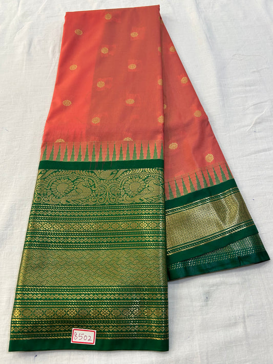 Semi Gadwal Silk Big Border saree