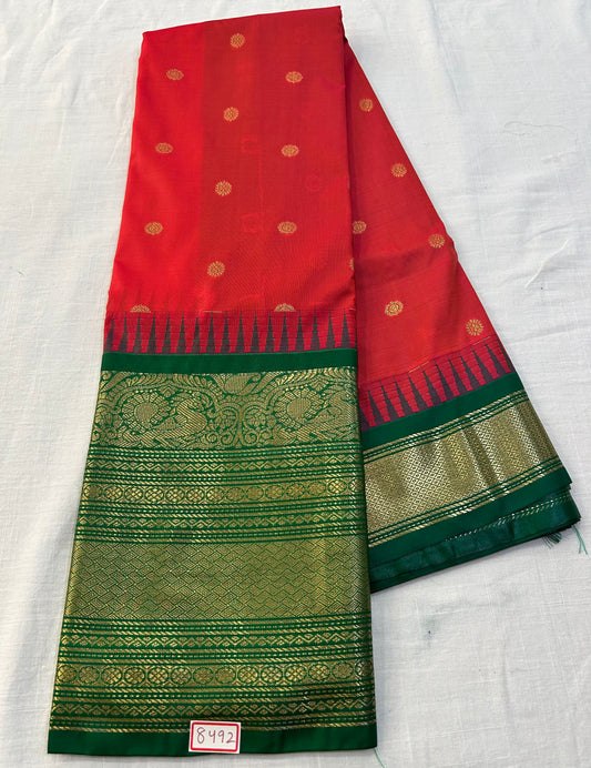Semi Gadwal Silk Big Border saree