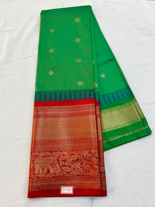 Semi Gadwal Silk Sarees Big Border