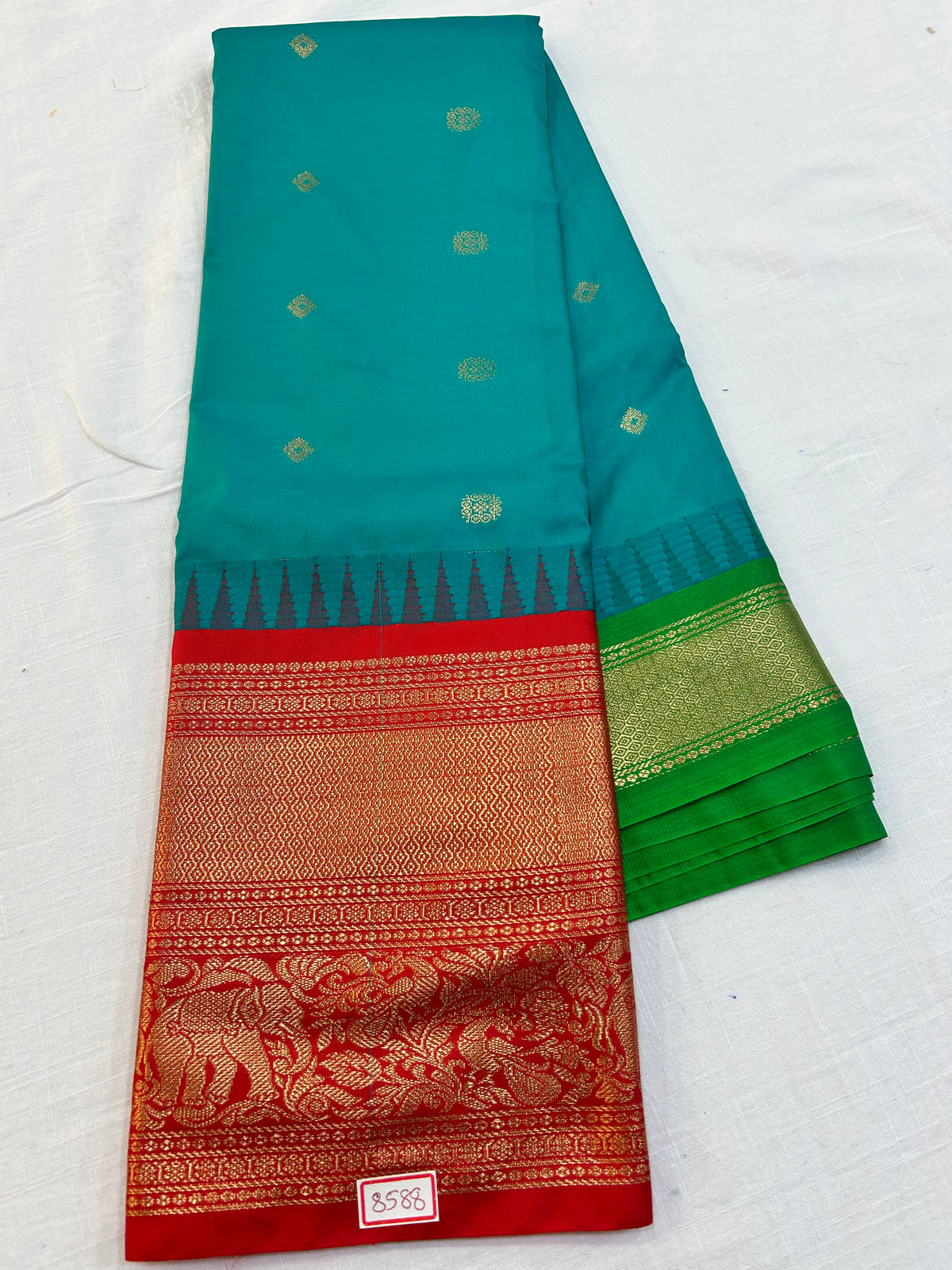 Semi Gadwal Silk Sarees Big Border